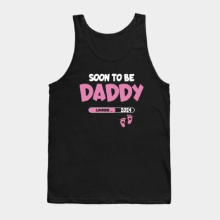 Soon to be Daddy 2024 Pregnancy Announcement Tank Top